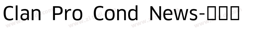 Clan Pro Cond News字体转换